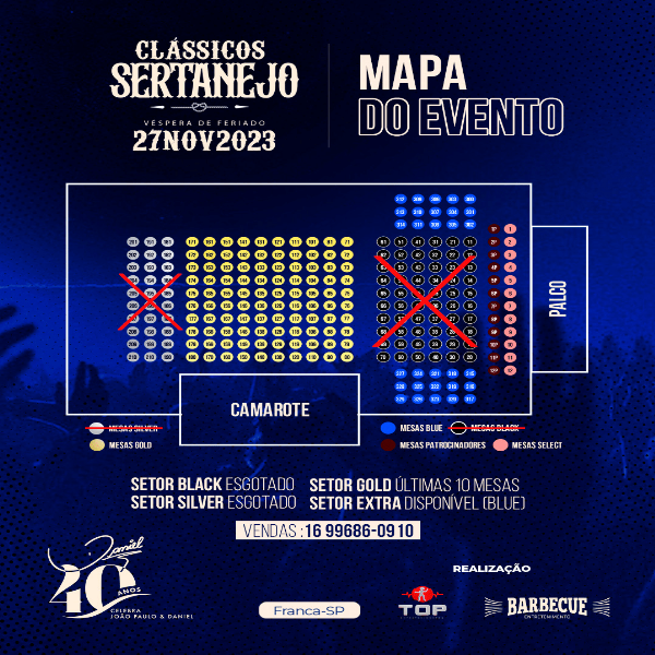 Mapa do evento