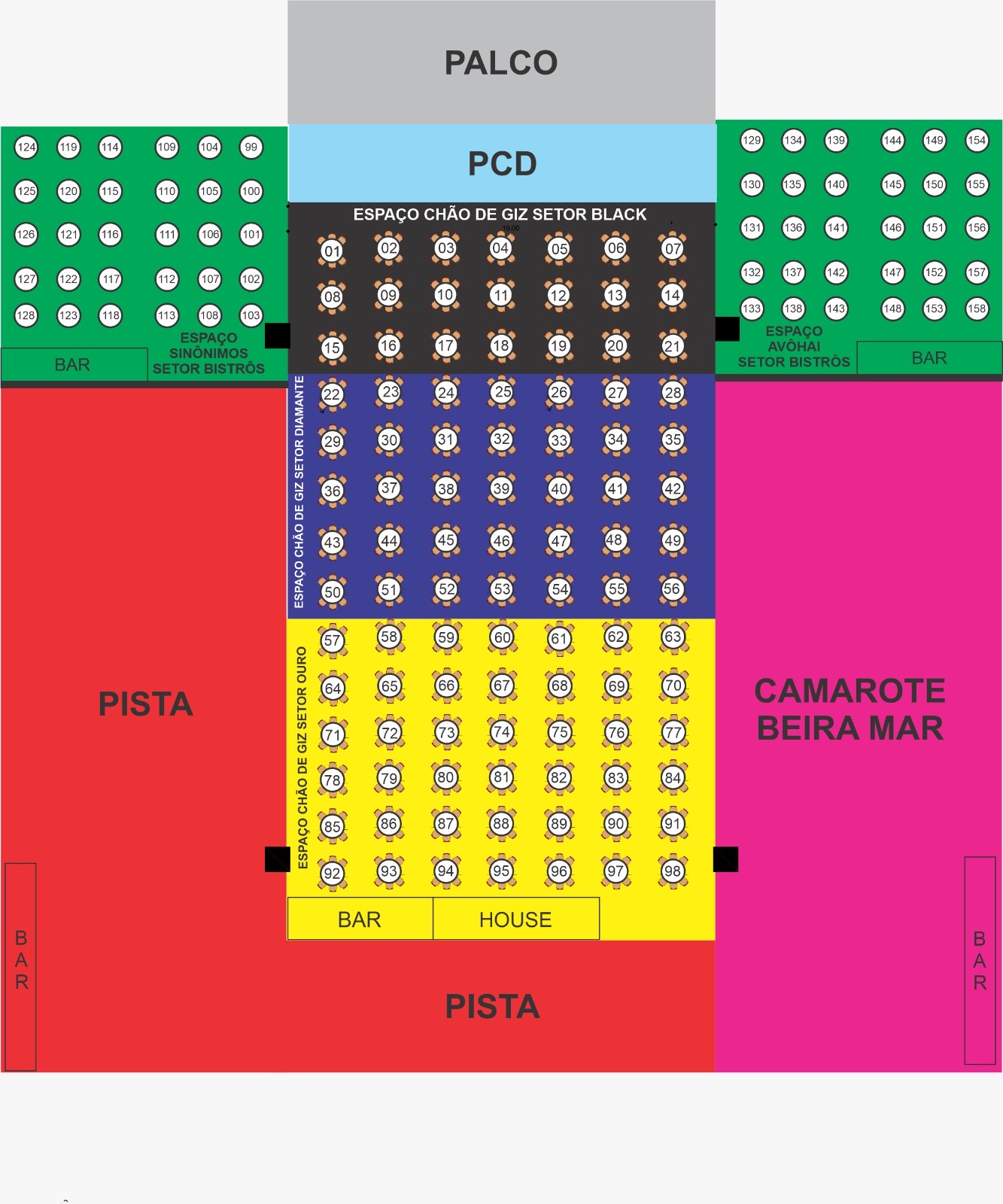 Mapa do evento