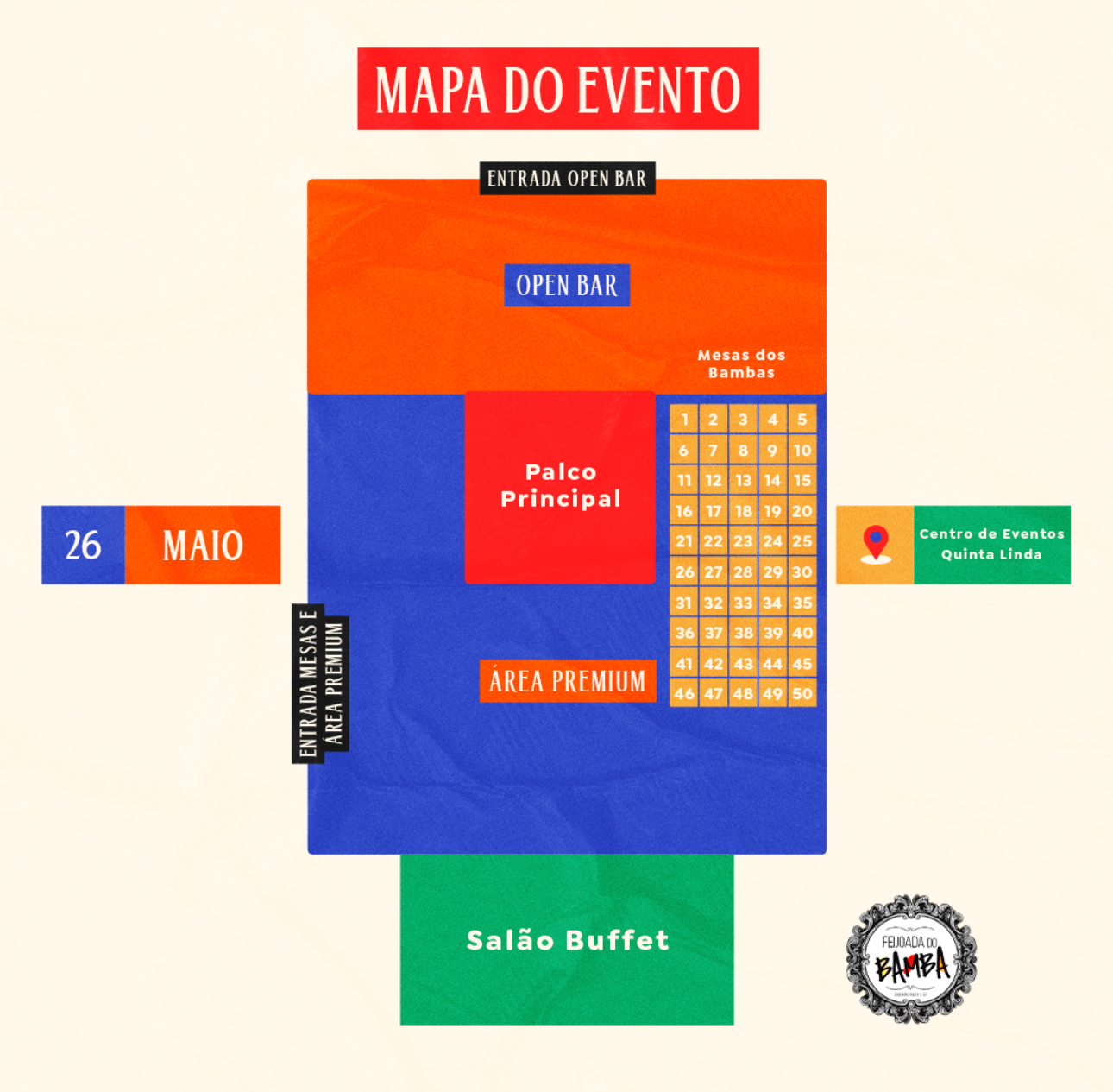 Mapa do evento