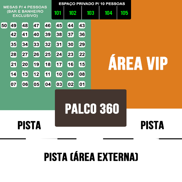 Mapa do evento